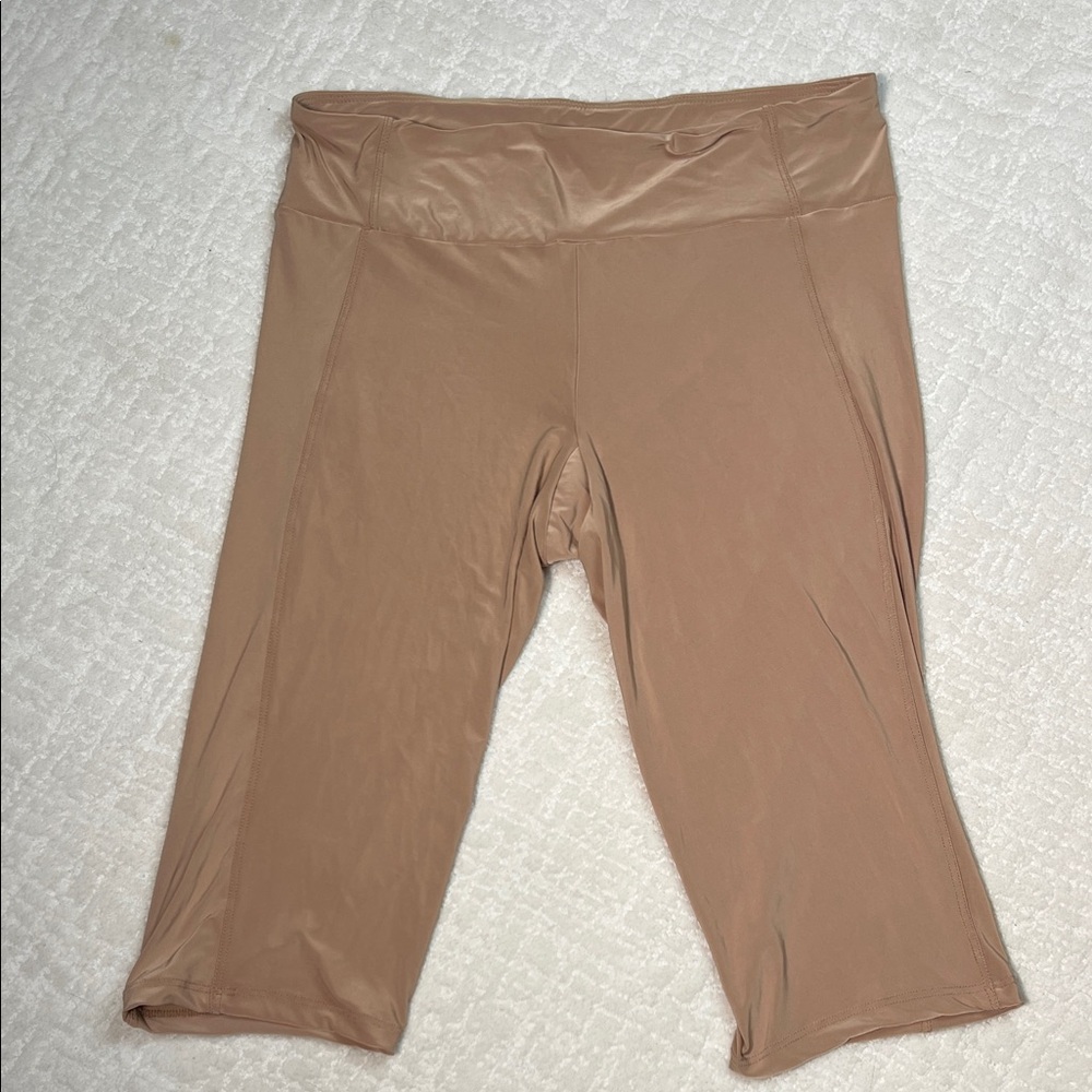 Undersummers shortlette capri shape wear slip nude tan compression XL
